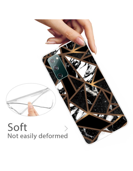 Cover Galaxy S20 FE TPU Marmo Nero | Melacompro