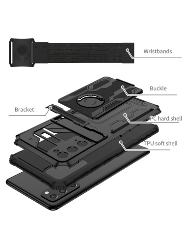 Cover Galaxy S20 FE Antiurto Rosa Nero | Melacompro