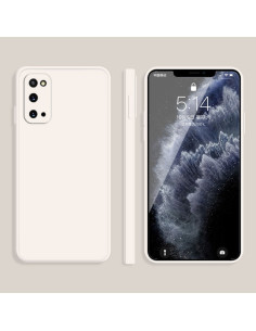 Cover Galaxy S20 Silicone Bianco Antiurto