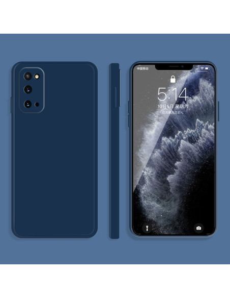 Cover Galaxy S20 Silicone Bianco Blu | Melacompro