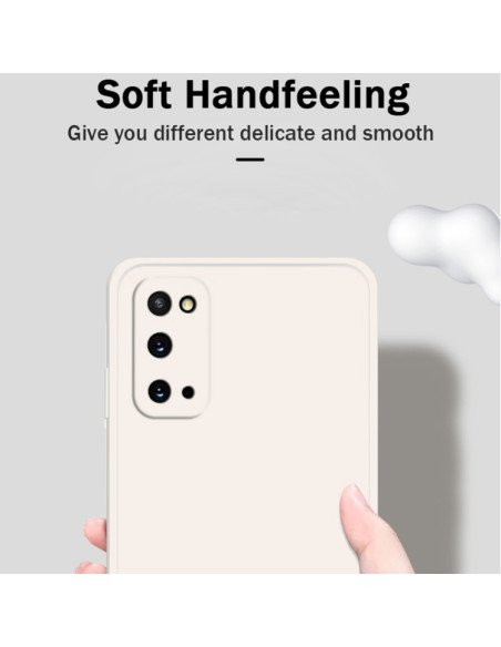 Cover Galaxy S20 Silicone Bianco Blu | Melacompro
