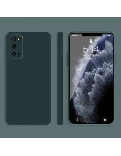 Cover Galaxy S20 Silicone Verde Matcha Antiurto Dark Verde
