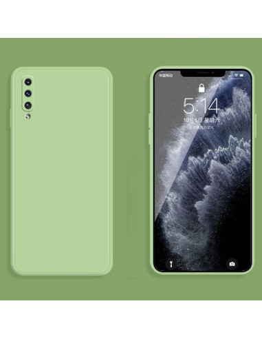 Cover Galaxy A50 Silicone Nero Matcha Verde | Melacompro