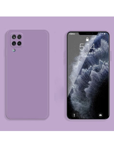 Cover Galaxy A12 5G Silicone Bianco Viola | Melacompro 2