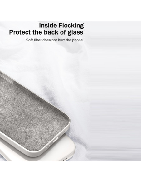 Cover Galaxy A12 5G Silicone Bianco Viola | Melacompro