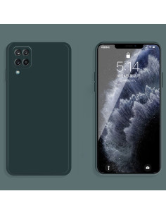 Cover Galaxy A12 5G Silicone Bianco Dark Verde | Melacompro 2