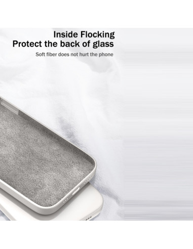 Cover Galaxy A12 5G Silicone Bianco Nero | Melacompro