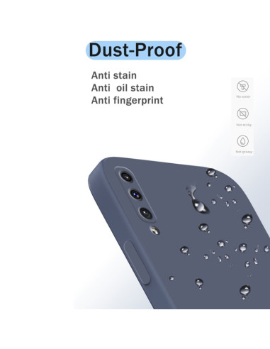 Cover Galaxy A50 Silicone Nero Viola | Melacompro