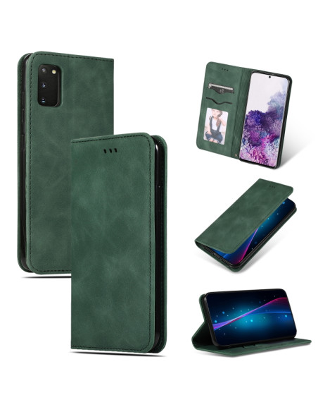 Cover Galaxy S20 Pelle PU Verde Magnetica Army Verde | Melacompro