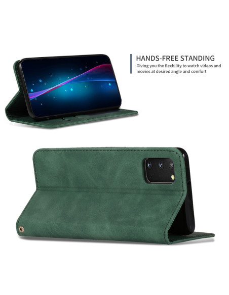 Cover Galaxy S20 Pelle PU Verde Magnetica Army Verde | Melacompro