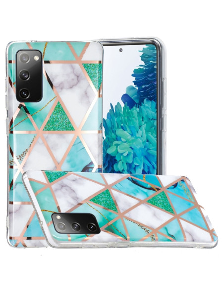 Cover Galaxy S20 FE TPU Viola Verde and Bianco | Melacompro