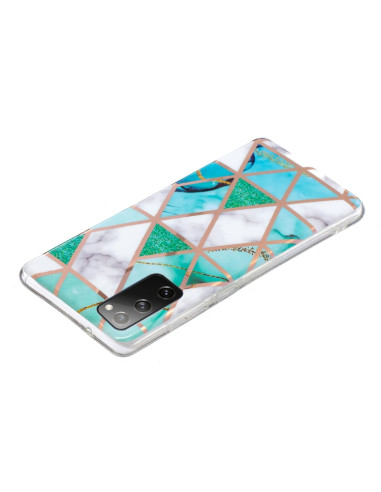 Cover Galaxy S20 FE TPU Viola Verde and Bianco | Melacompro