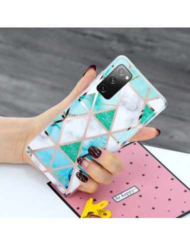 Cover Galaxy S20 FE TPU Viola Verde and Bianco | Melacompro