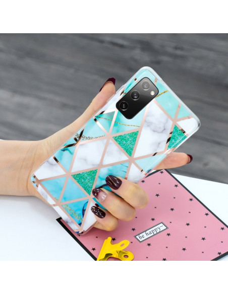 Cover Galaxy S20 FE TPU Viola Verde and Bianco | Melacompro