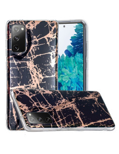 Cover Galaxy S20 FE TPU Electroplating Viola Nero Oro