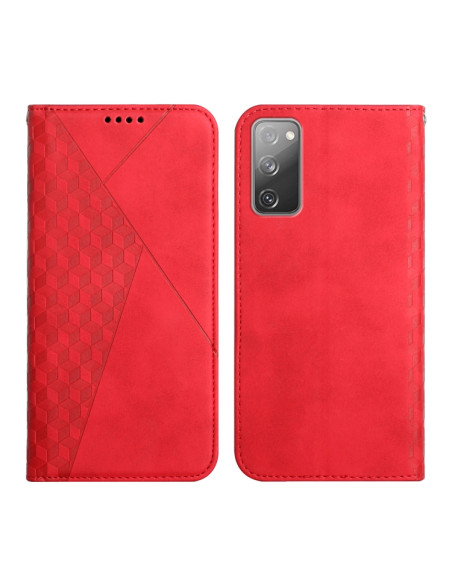Cover Galaxy S20 FE Pelle Portafoglio Rosso | Melacompro