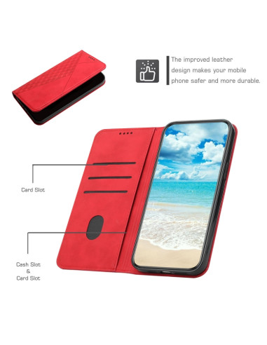 Cover Galaxy S20 FE Pelle Portafoglio Rosso | Melacompro