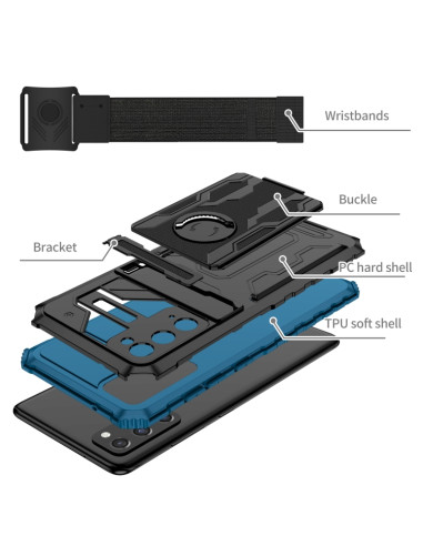 Cover Galaxy S20 FE Antiurto Rosa Blu | Melacompro