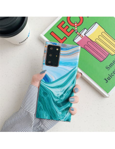 Cover Galaxy S20 Plus IMD TPU Onde Corallo Verde sd1