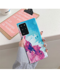 Cover Galaxy S20 Plus IMD TPU Onde Corallo Viola sd5