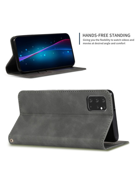 Cover Galaxy S20 Plus Pelle Rosso Dark Grigio | Melacompro