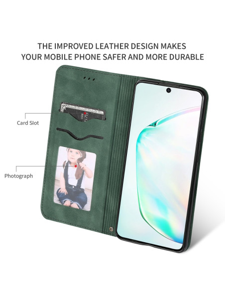 Cover Galaxy S20 Plus Pelle Verde Army Verde | Melacompro