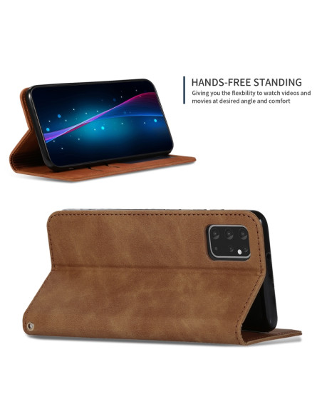 Cover Galaxy S20 Plus Pelle Rosso Marrone | Melacompro