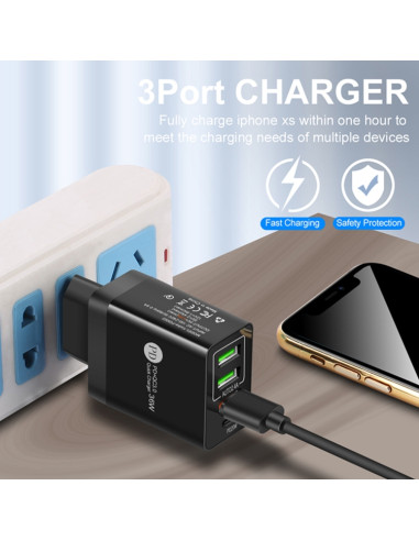 Caricatore FLOVEME 210BL2007 PD 20W Nero | Melacompro