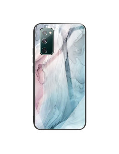 Cover Galaxy S20 FE Glass Marmo Astratto Grigio