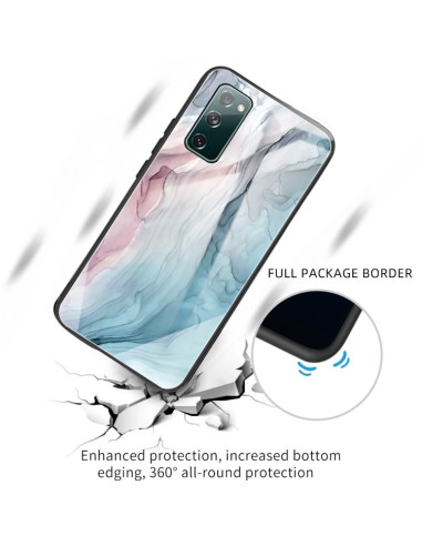 Cover Galaxy S20 FE Glass Marmo Grigio | Melacompro