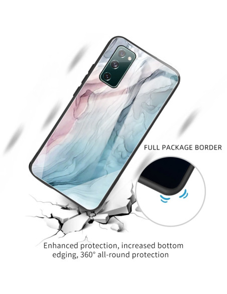 Cover Galaxy S20 FE Glass Marmo Grigio | Melacompro