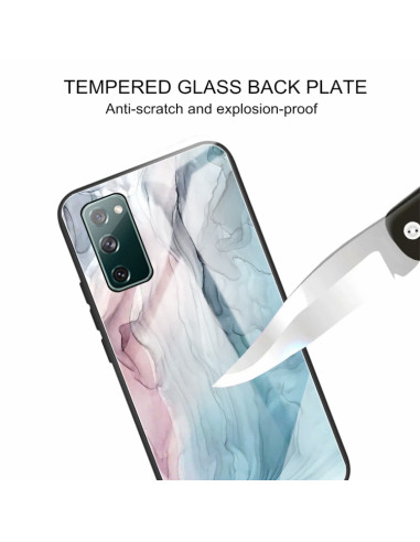 Cover Galaxy S20 FE Glass Marmo Grigio | Melacompro