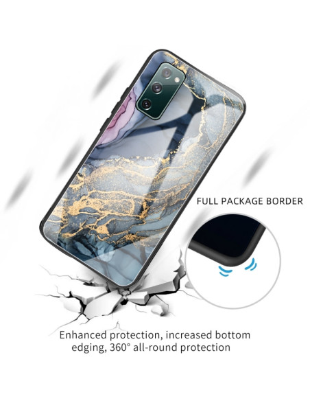 Cover Galaxy S20 FE Glass Marmo Oro | Melacompro