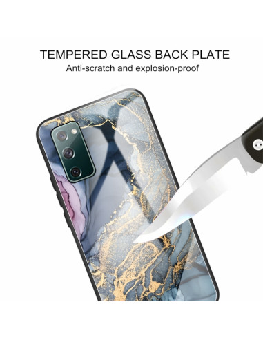 Cover Galaxy S20 FE Glass Marmo Oro | Melacompro