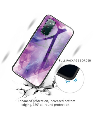 Cover Galaxy S20 FE Glass Marmo Viola | Melacompro
