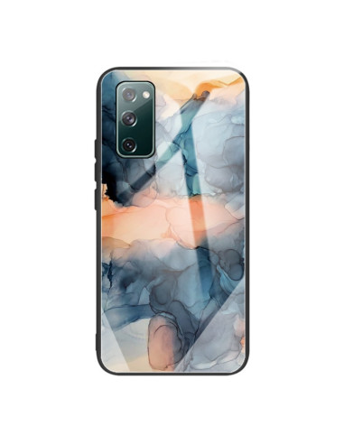 Cover Galaxy S20 FE Glass Marmo Blu | Melacompro