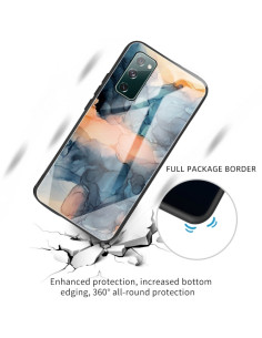 Cover Galaxy S20 FE Glass Marmo Blu | Melacompro 2