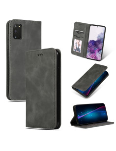 Cover Galaxy S20 PU Leather Flip Magnetica Verde Dark Grigio