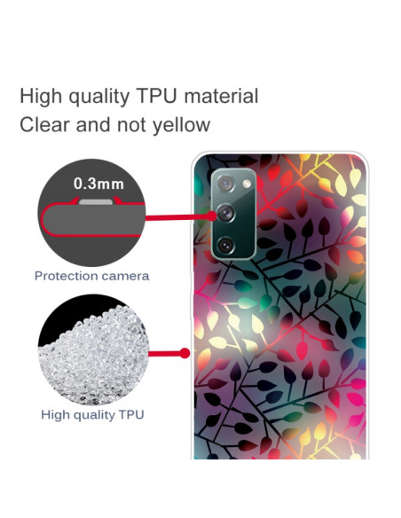 Cover Galaxy S20 FE TPU Antiurto Rami Fluorescenti | Melacompro
