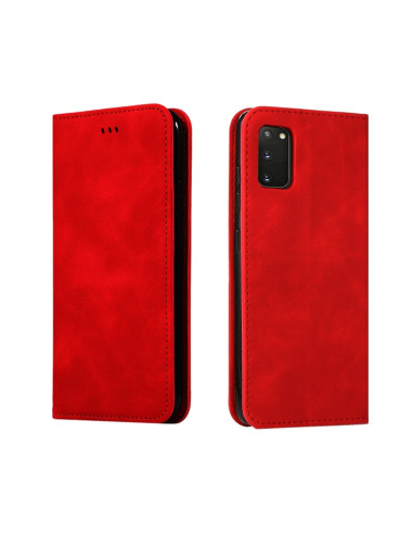 Cover Galaxy S20 Pelle PU Verde Magnetica Rosso | Melacompro