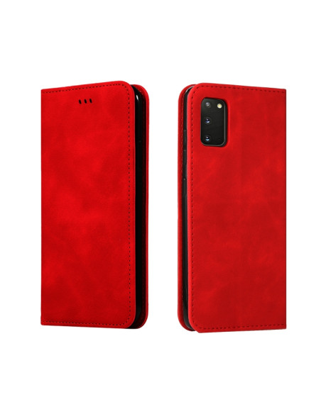 Cover Galaxy S20 Pelle PU Verde Magnetica Rosso | Melacompro