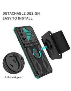 Cover Galaxy S20 FE Antiurto Rosa Deep Verde | Melacompro 2