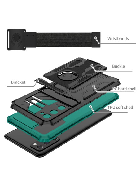 Cover Galaxy S20 FE Antiurto Rosa Deep Verde | Melacompro