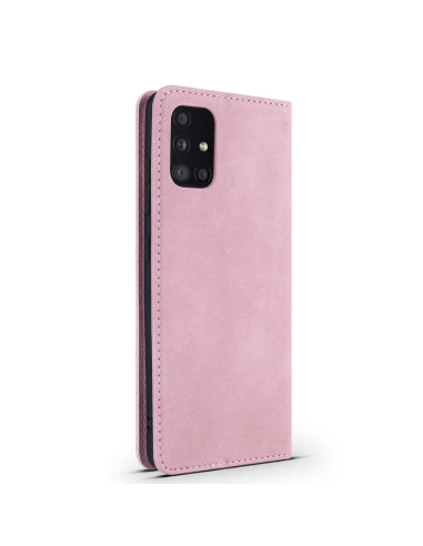 Cover Galaxy A71 PU Leather Rosa Flip | Melacompro