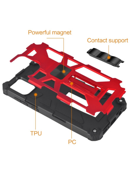 Cover Galaxy A51 TPU Antiurto Rosso Nero | Melacompro