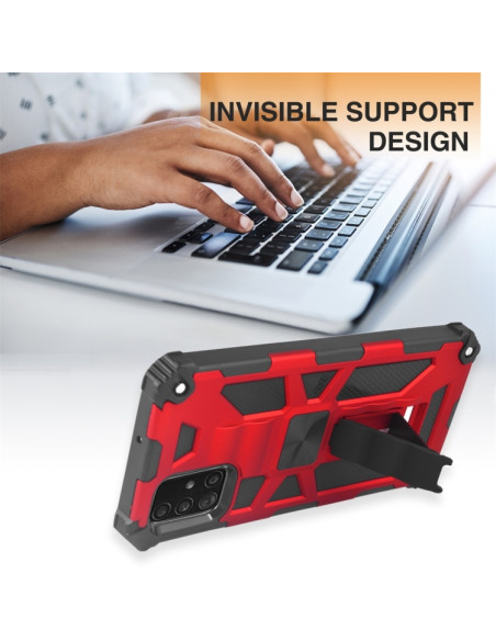 Cover Galaxy A51 TPU Antiurto Rosso Nero | Melacompro