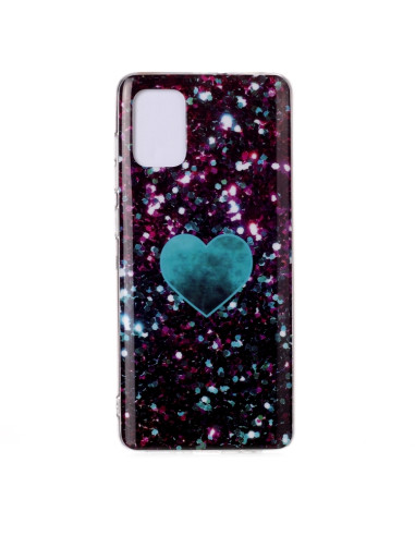 Cover Galaxy A51 TPU Frosted Laser Verde love | Melacompro