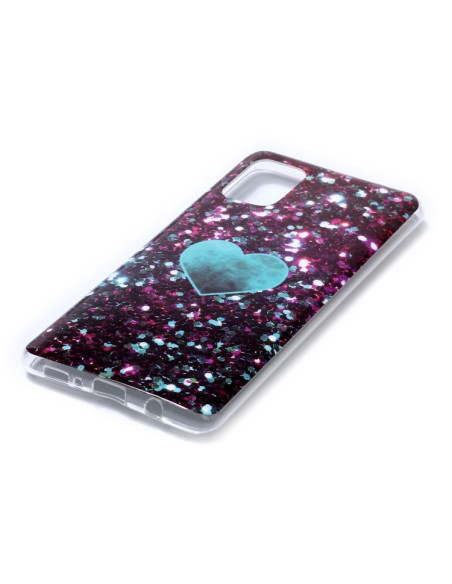 Cover Galaxy A51 TPU Frosted Laser Verde love | Melacompro
