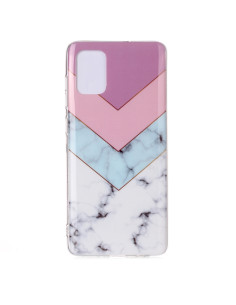 Cover Galaxy A51 TPU Frosted Laser Oro Bianco Viola Tricolor