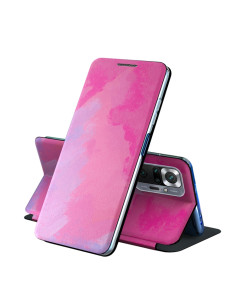 Cover Galaxy A51 4G PU Leather Flip Acquerello Viola